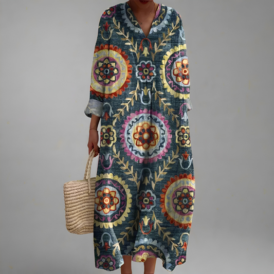 Anemone — Elegant Geometrisk Kjole