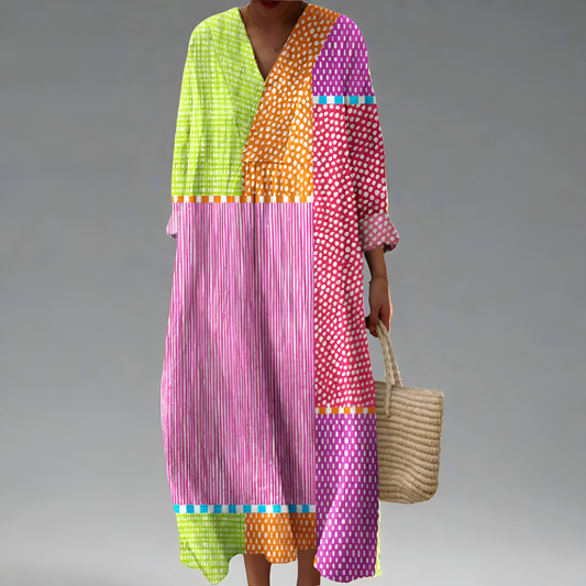 Cornelia — Elegant Geometrisk Kjole