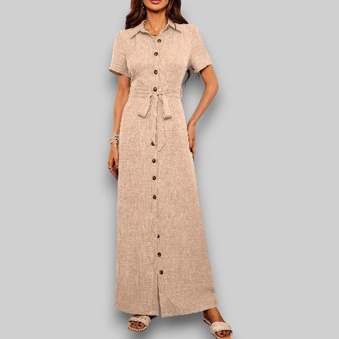 Norfrid | Elegant Skjortekjole i Denim