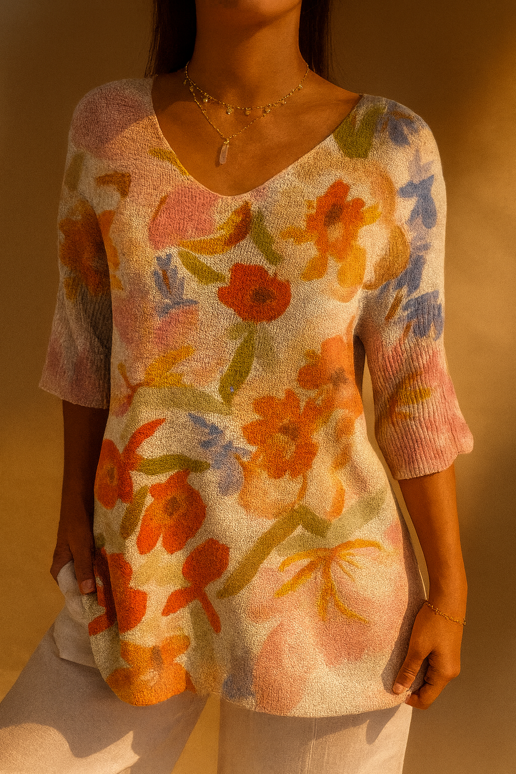 Dagrun | Bluse med Lekent Preg
