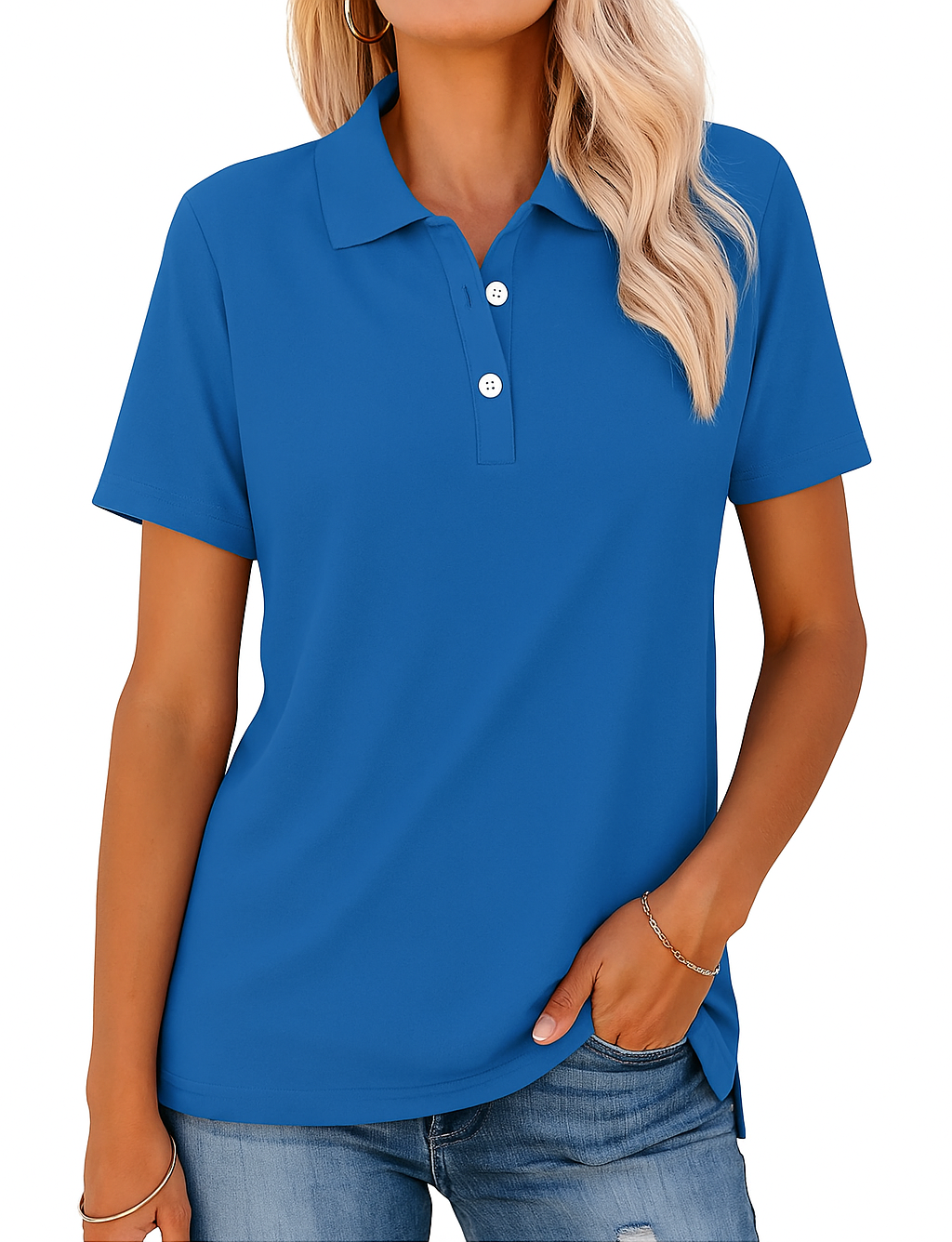Sanna – Elegant Piqueskjorte