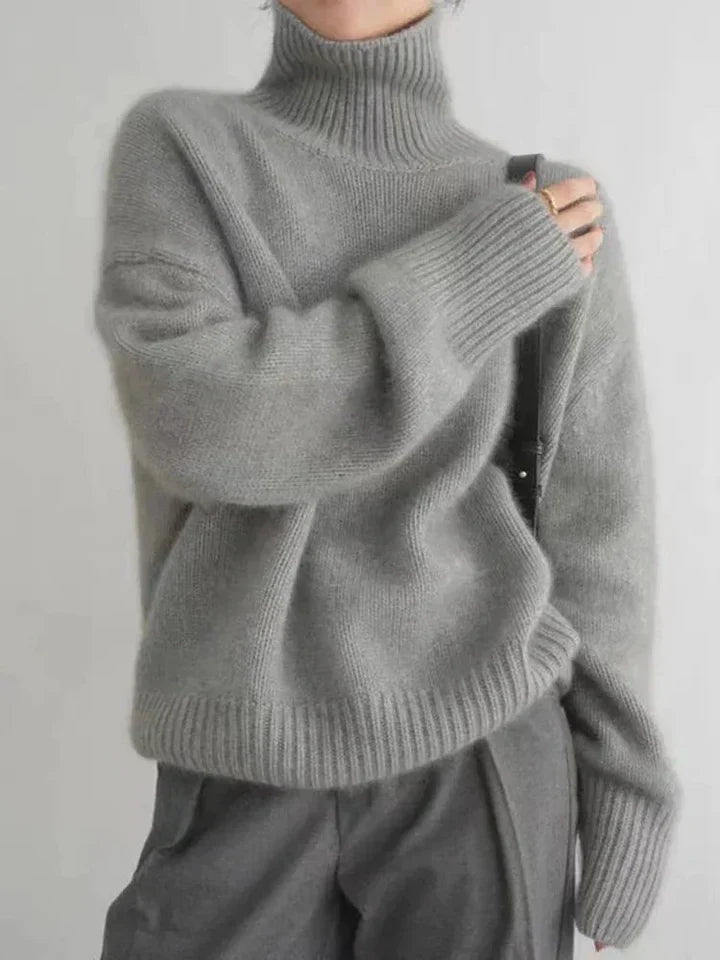 Myk og Elegant Cashmere Turtleneck Genser