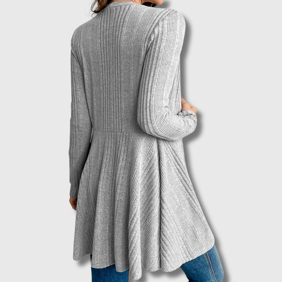 Havberg | Lang Åpen Cardigan for Kvinner
