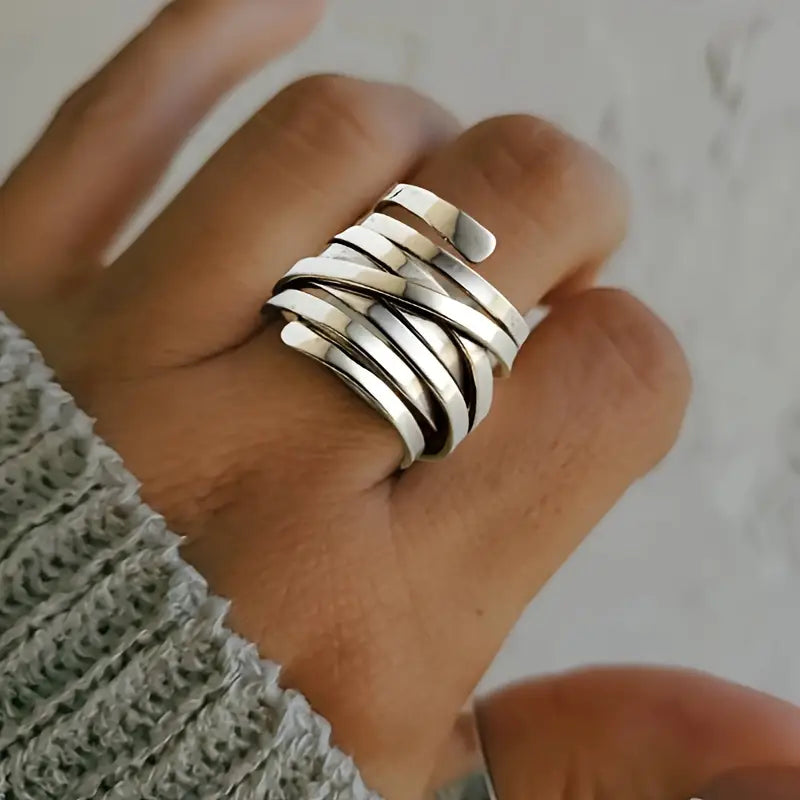 Séraphine | Vintage Sølvring Med Generøs Tykkelse