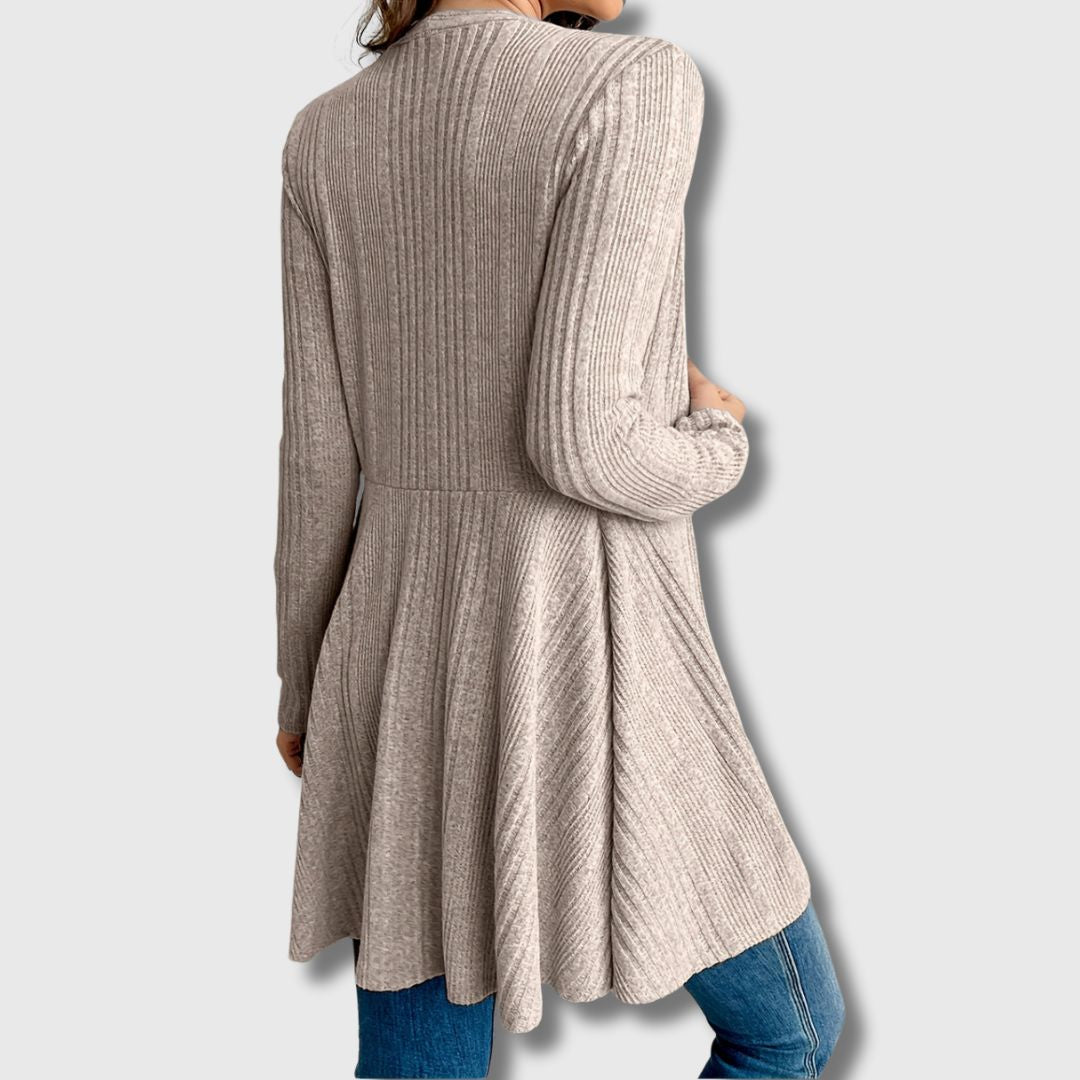 Havberg | Lang Åpen Cardigan for Kvinner