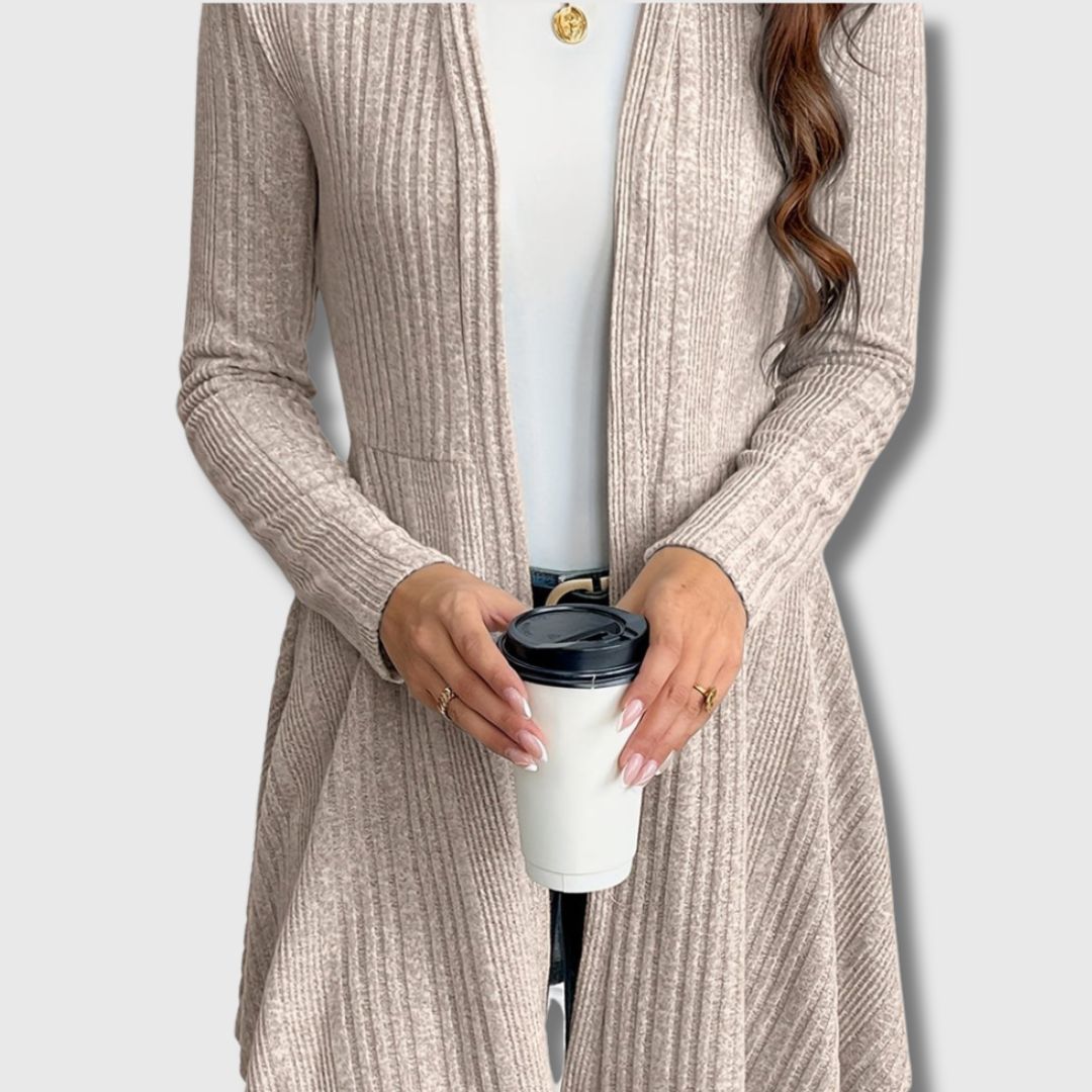 Havberg | Lang Åpen Cardigan for Kvinner