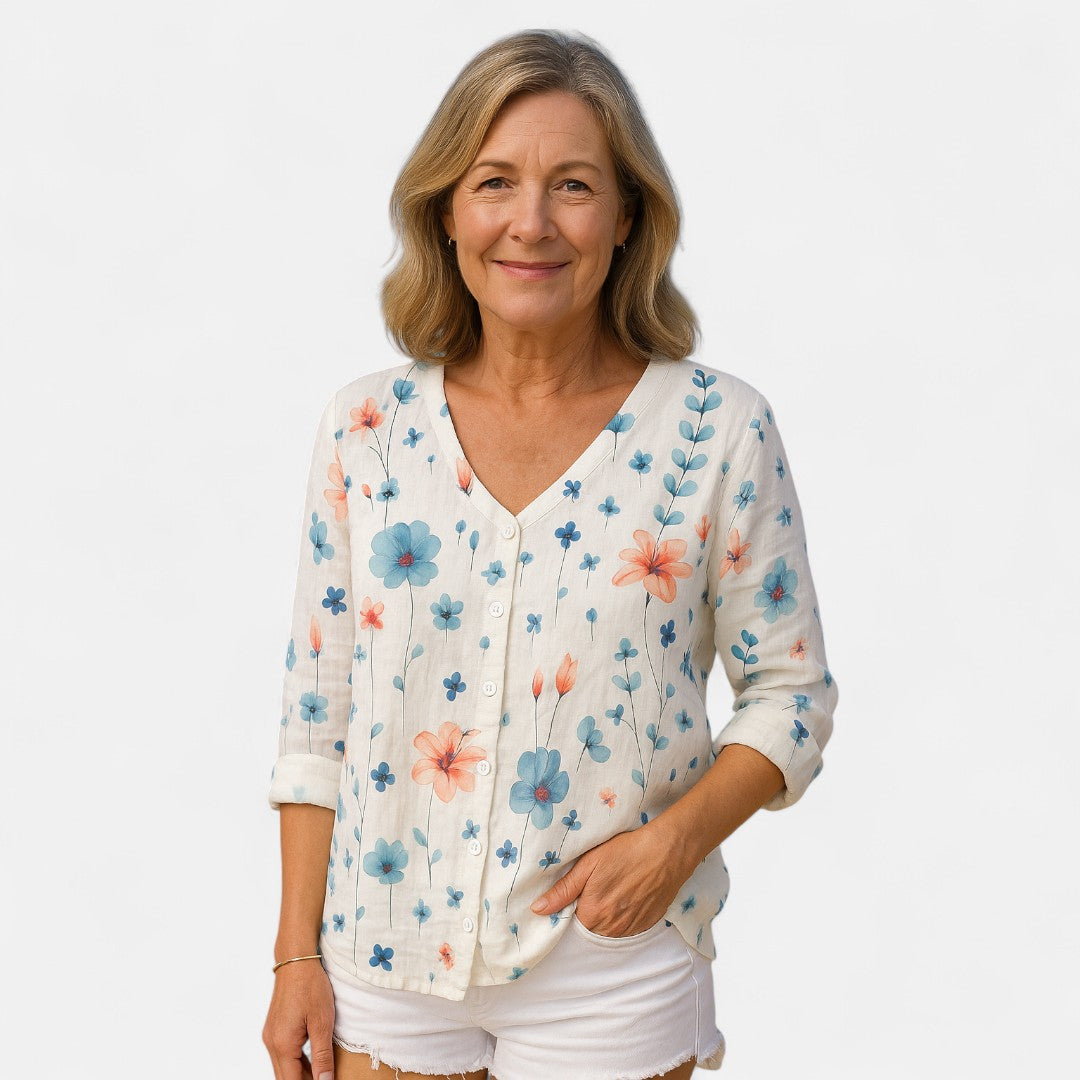 Greidun™ | Løs-Fit Blomster Top