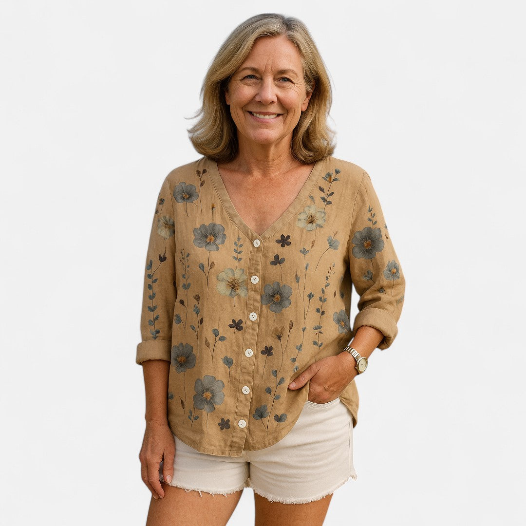 Greidun™ | Løs-Fit Blomster Top