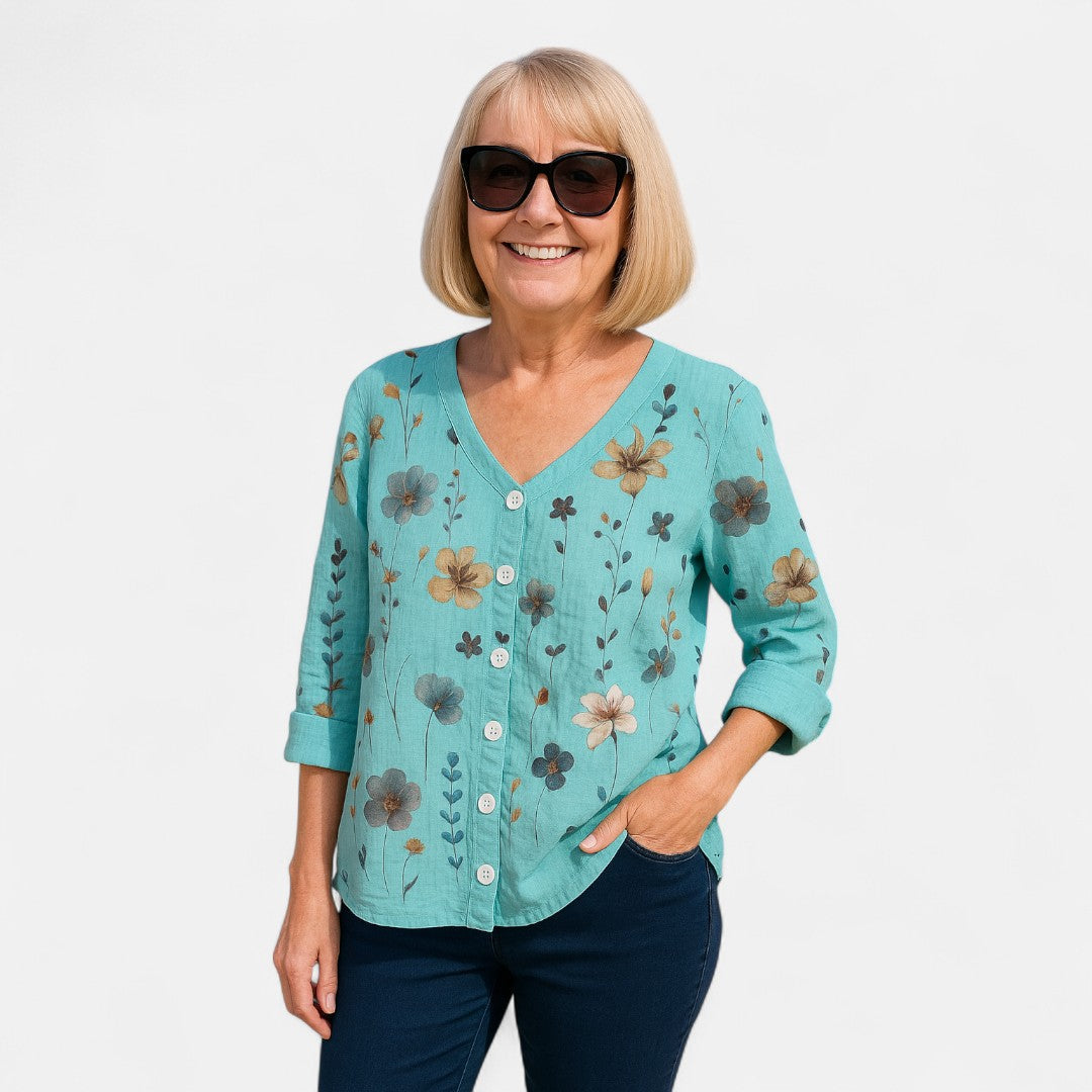 Greidun™ | Løs-Fit Blomster Top