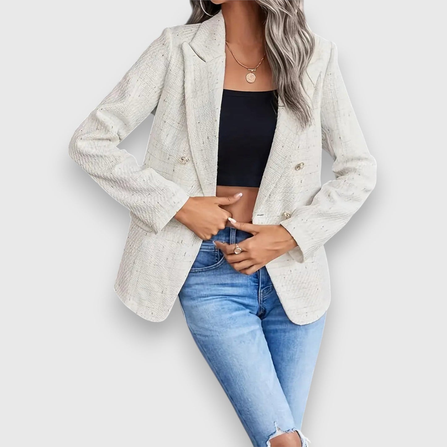 Agnes | Tidløs Dobbeltspent Blazer