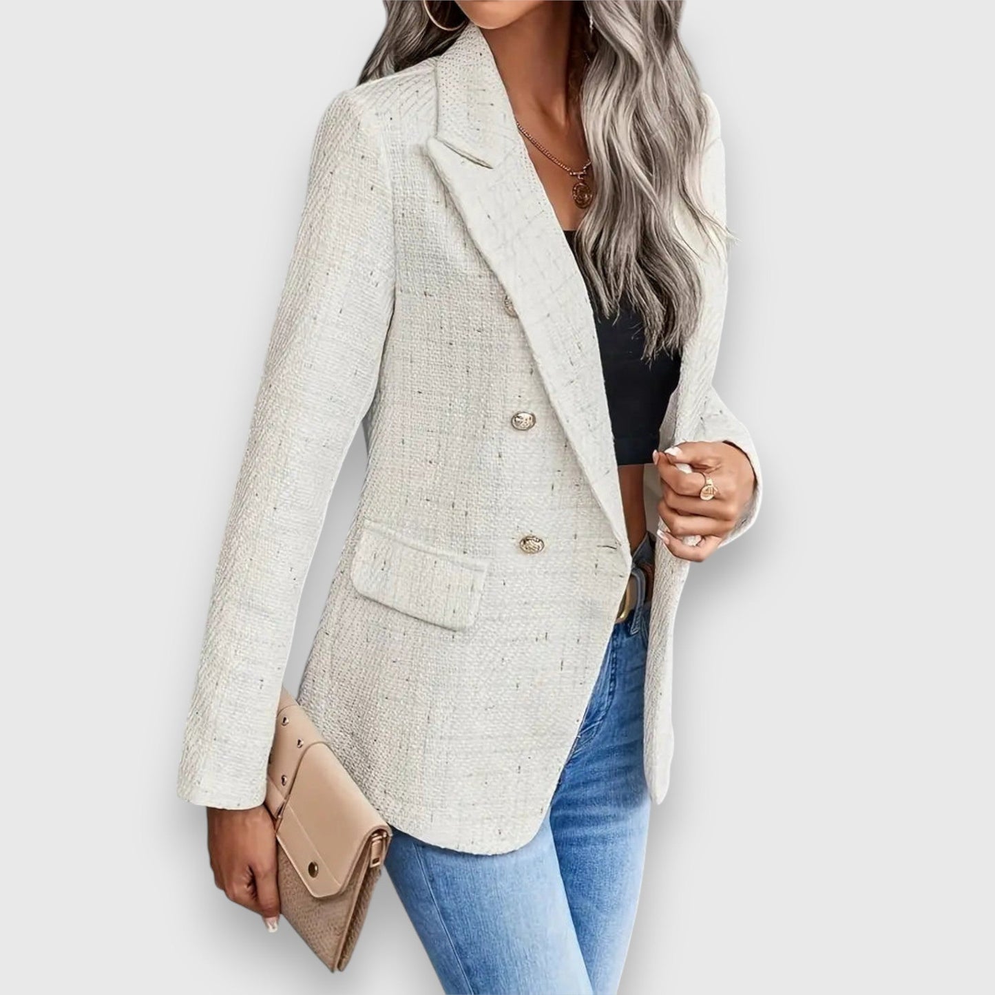 Agnes | Tidløs Dobbeltspent Blazer