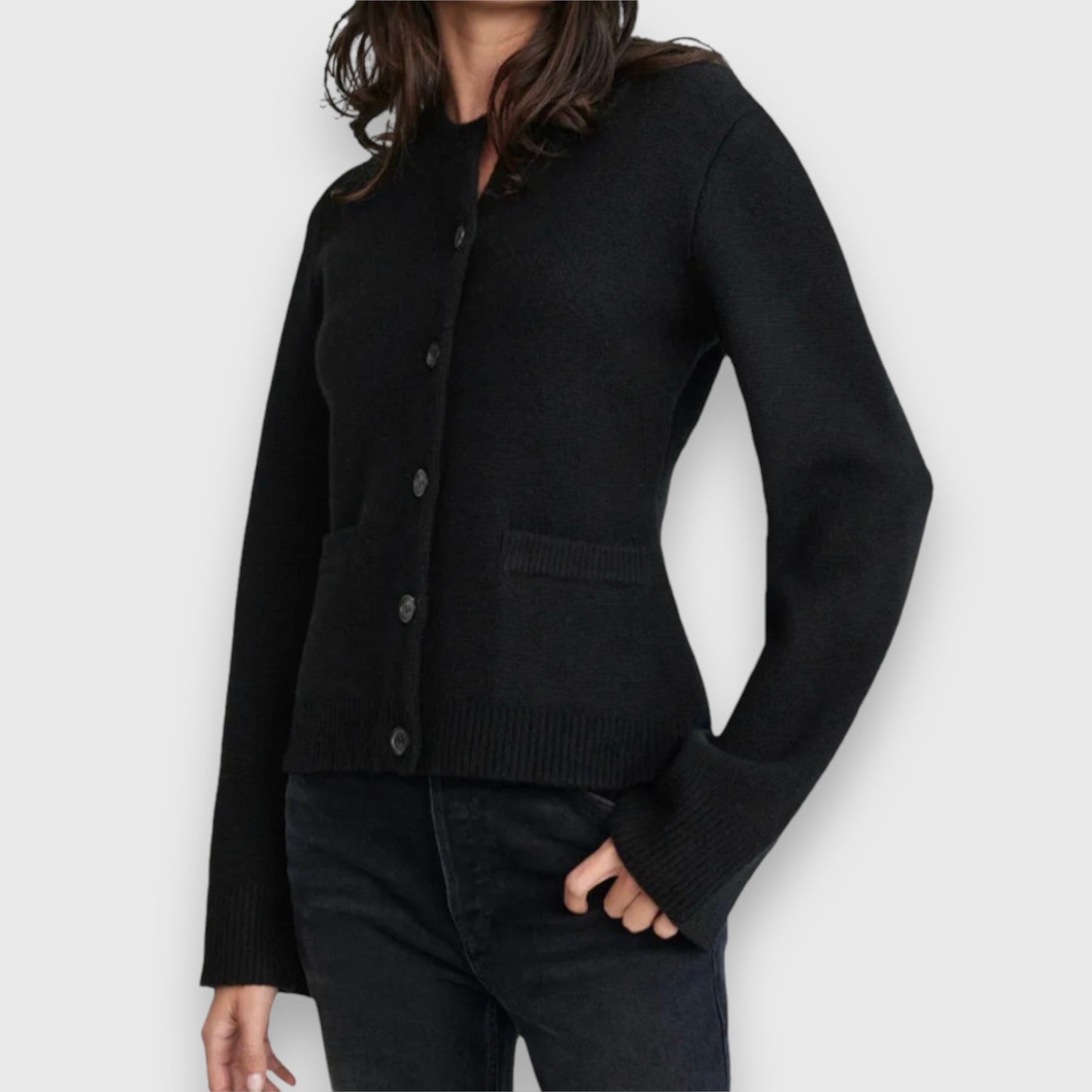 Ragnhild | Elegant Cardigan med Klassiske Knapper