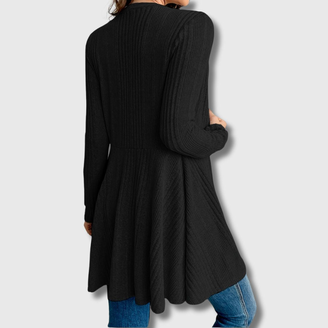 Havberg | Lang Åpen Cardigan for Kvinner