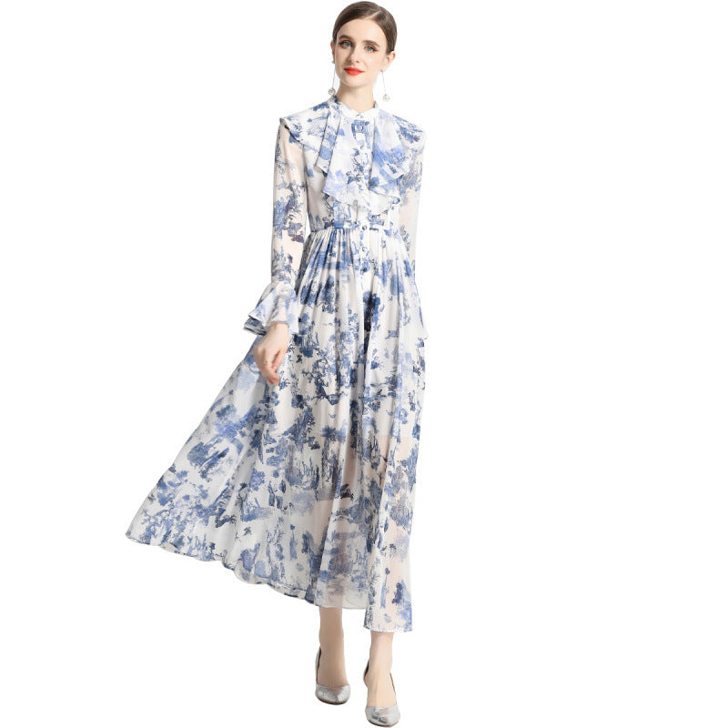 AERIS – ELEGANT BLEKKTRYKK KJOLE