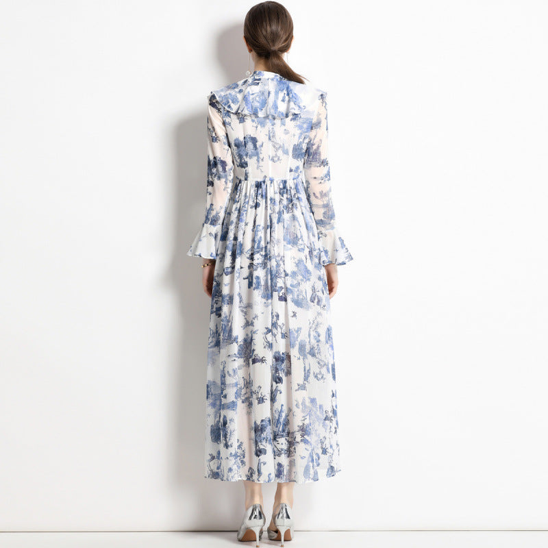 AERIS – ELEGANT BLEKKTRYKK KJOLE