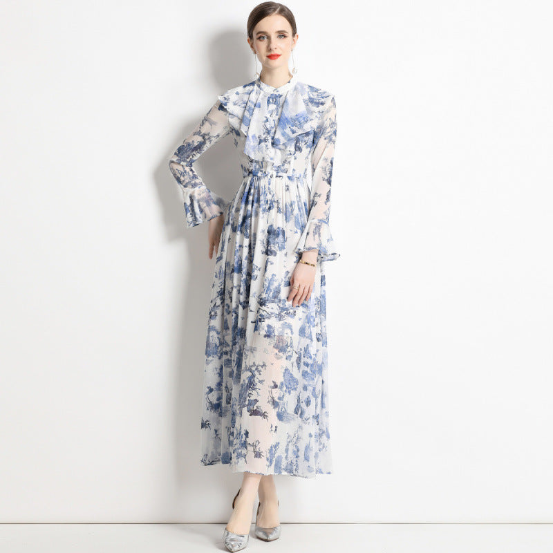 AERIS – ELEGANT BLEKKTRYKK KJOLE
