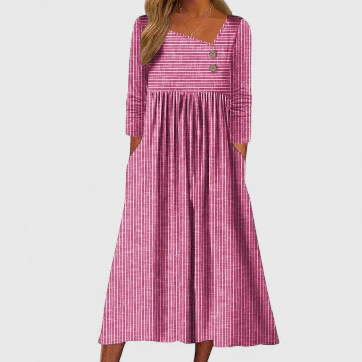Coralie | Elegant Midi Kjole