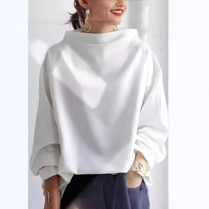 Bergitta | Elegant Høyhalset Topp