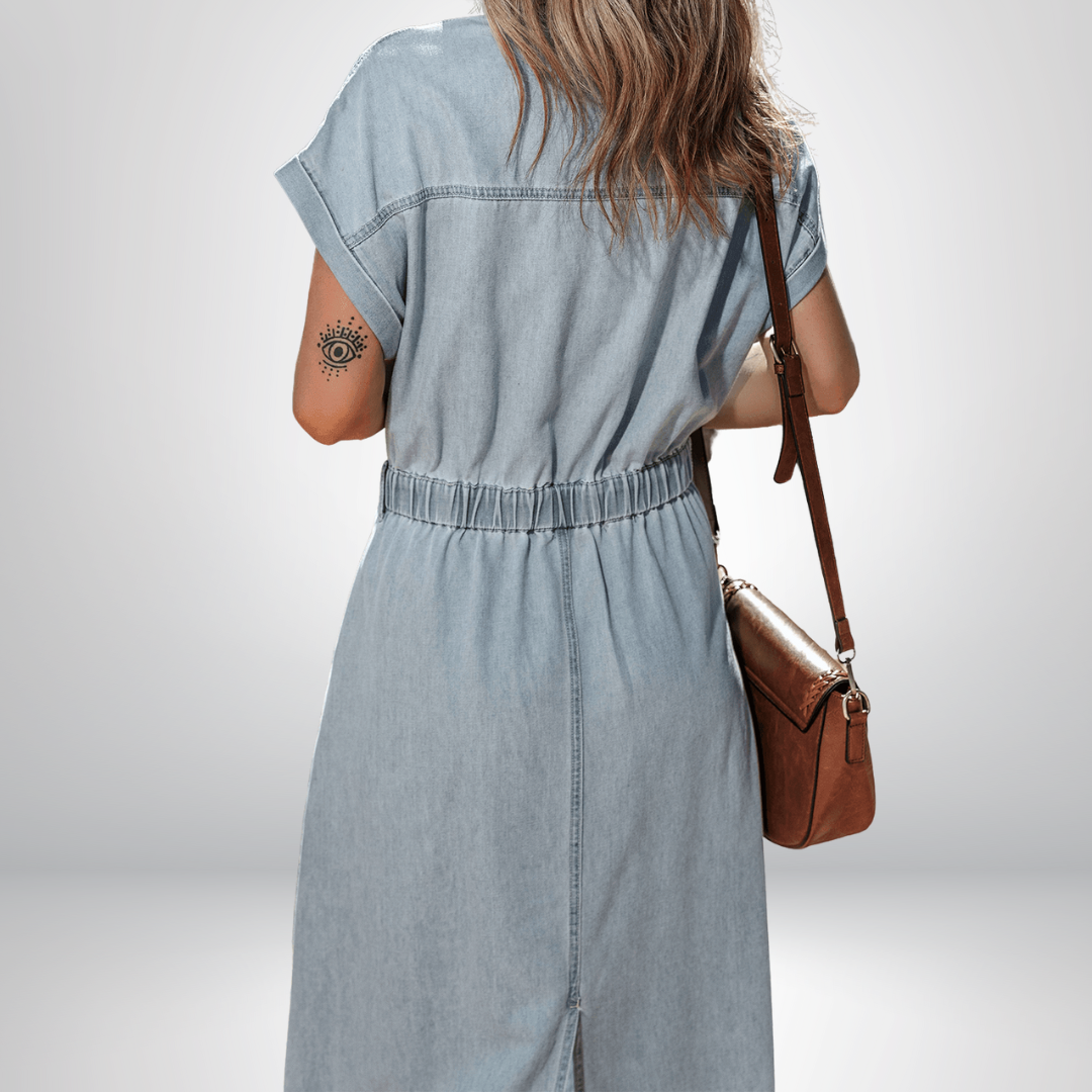 Celine | Elegant Denim Kjole