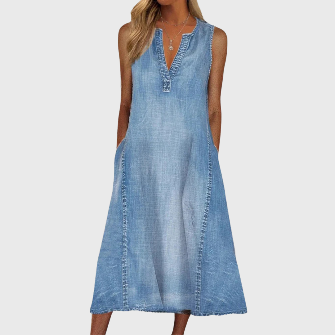 Carola | Denim Komfortkjole