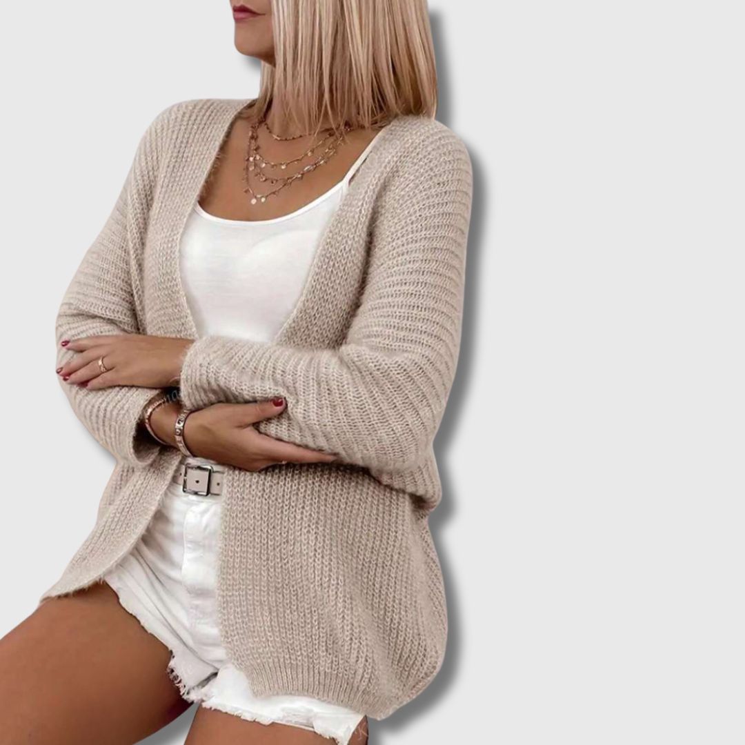 Elise | Cardigan med Komfort og Eleganse