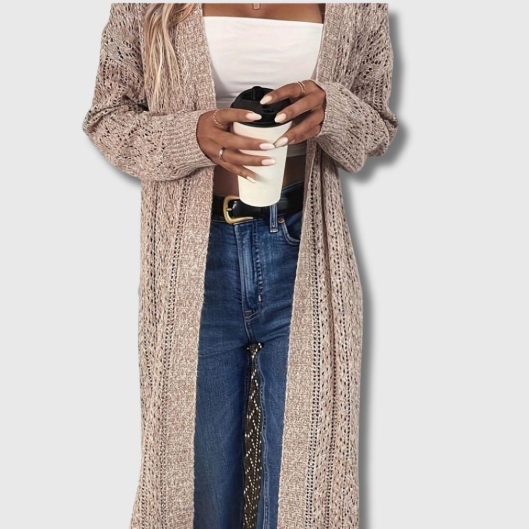 Selvika | Lang Åpen Cardigan for Kvinner