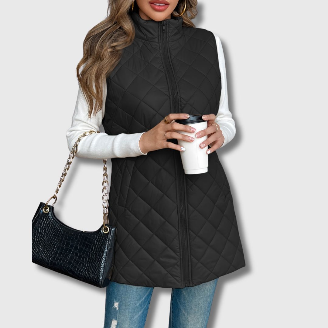Liv | Quiltet Vest med Varme og Eleganse
