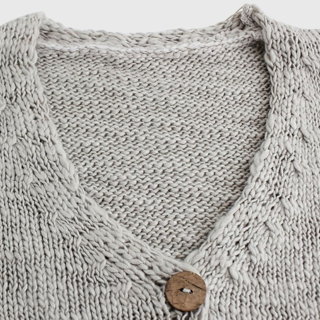 Marte | Cardigan med V-hals og Knapper