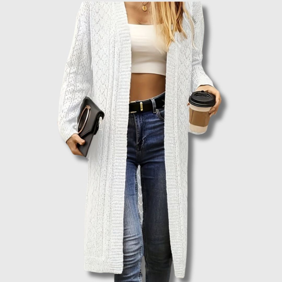 Selvika | Lang Åpen Cardigan for Kvinner