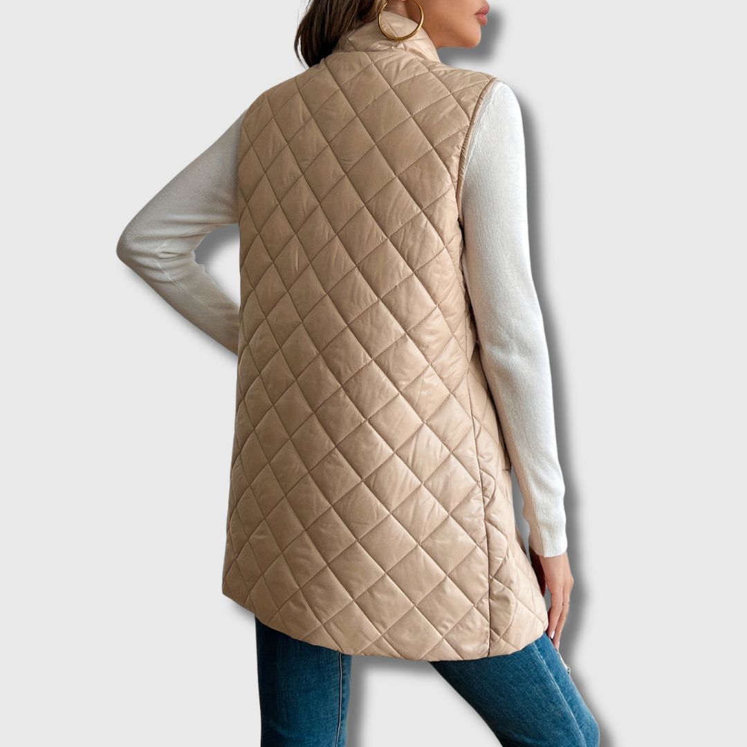 Liv | Quiltet Vest med Varme og Eleganse