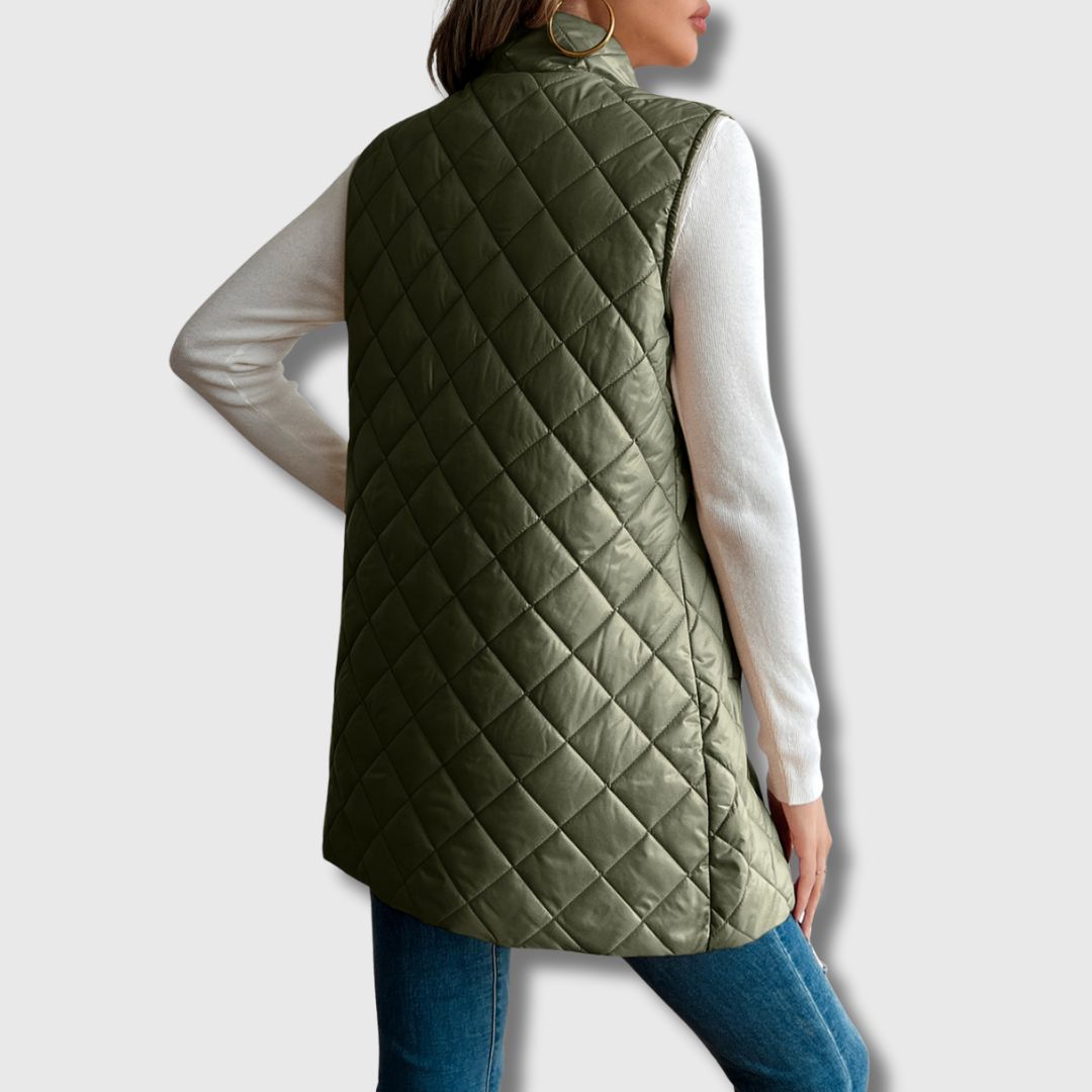 Liv | Quiltet Vest med Varme og Eleganse