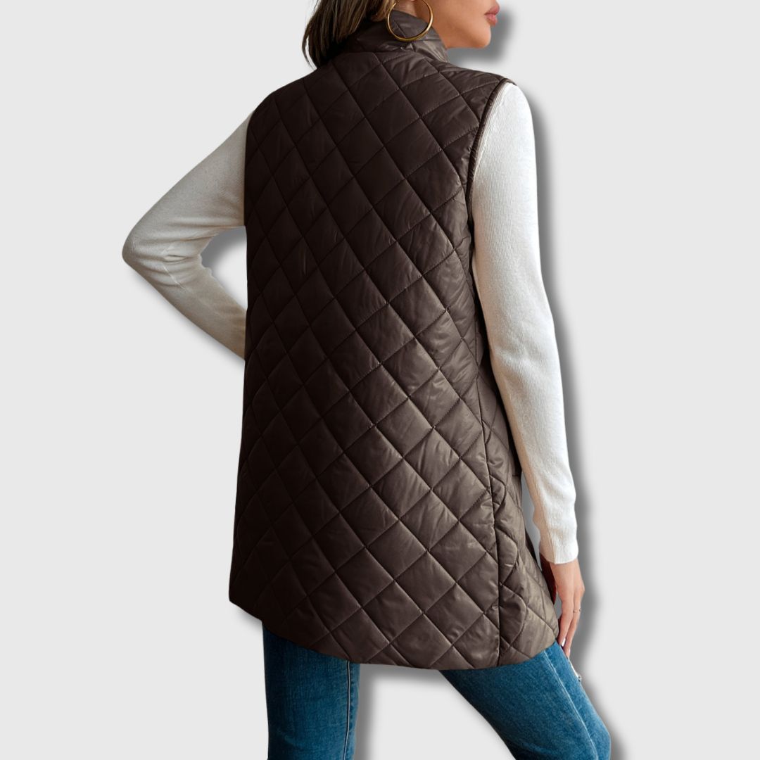 Liv | Quiltet Vest med Varme og Eleganse