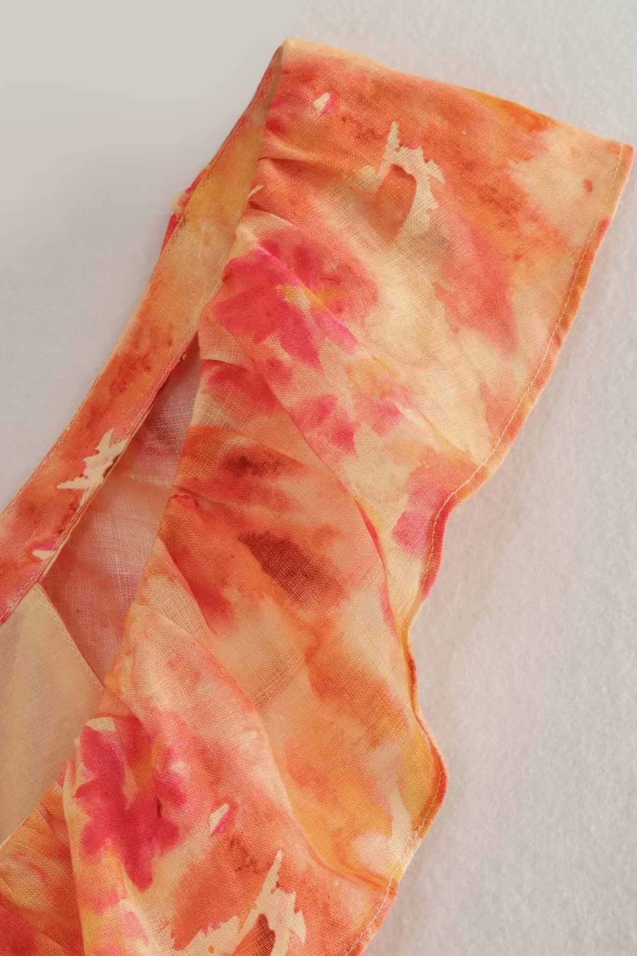 Ariella - Blomstrete Volangkjole