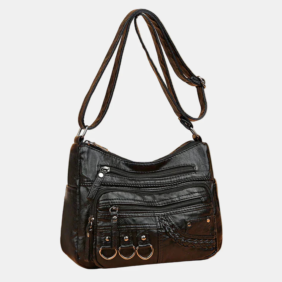 Ida | Trendy Skulderveske med Detaljer