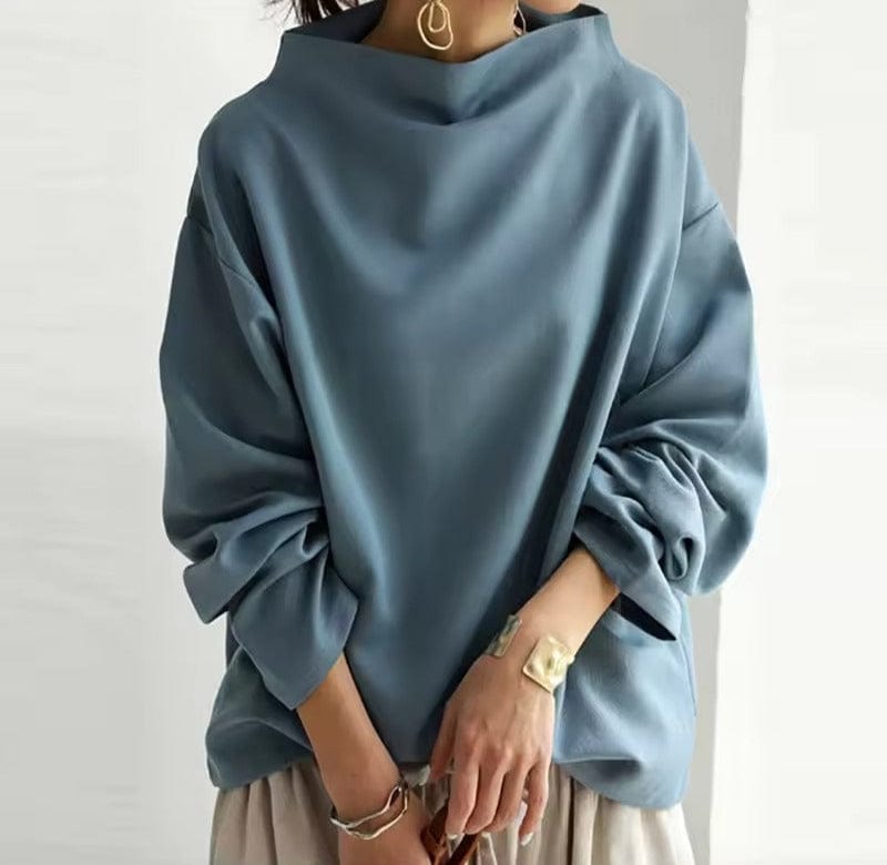 Bergitta | Elegant Høyhalset Topp
