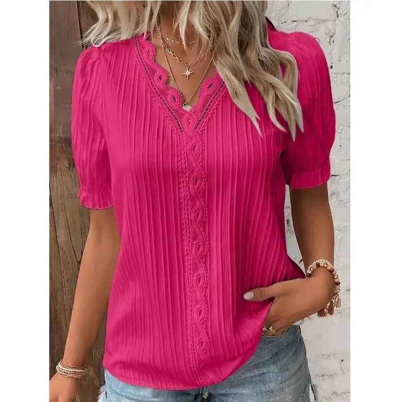 Mélissa | Elegant Bluse med Delikate Detaljer