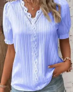 Mélissa | Elegant Bluse med Delikate Detaljer