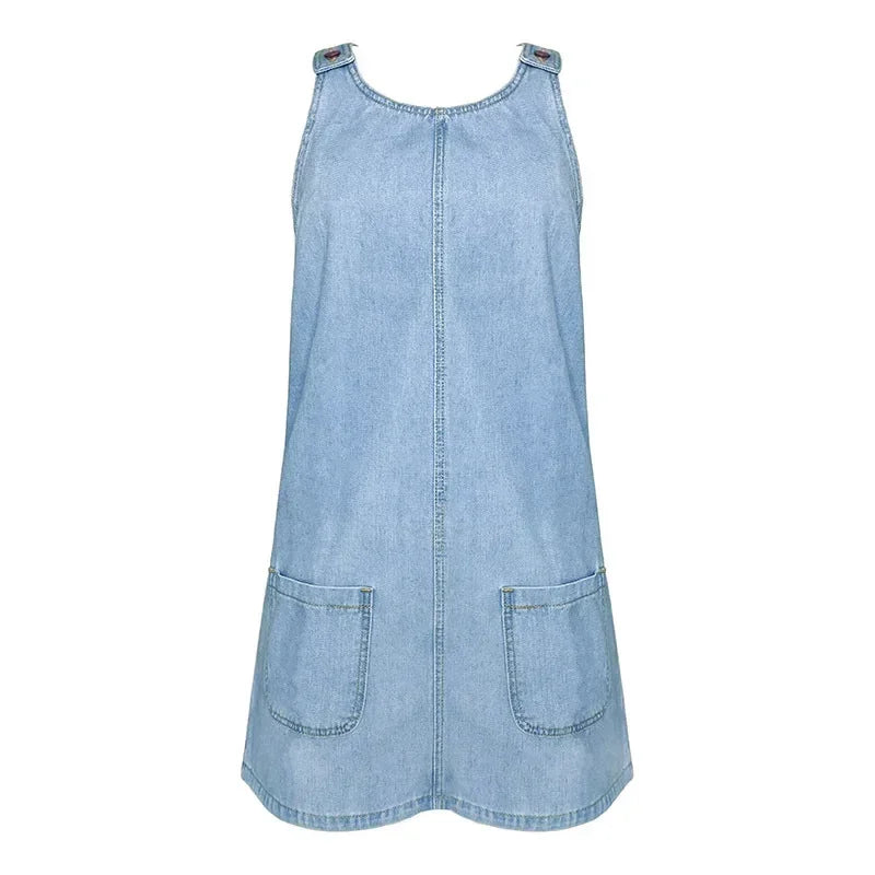Petra | Praktisk og Lett Denim Sommerkjole