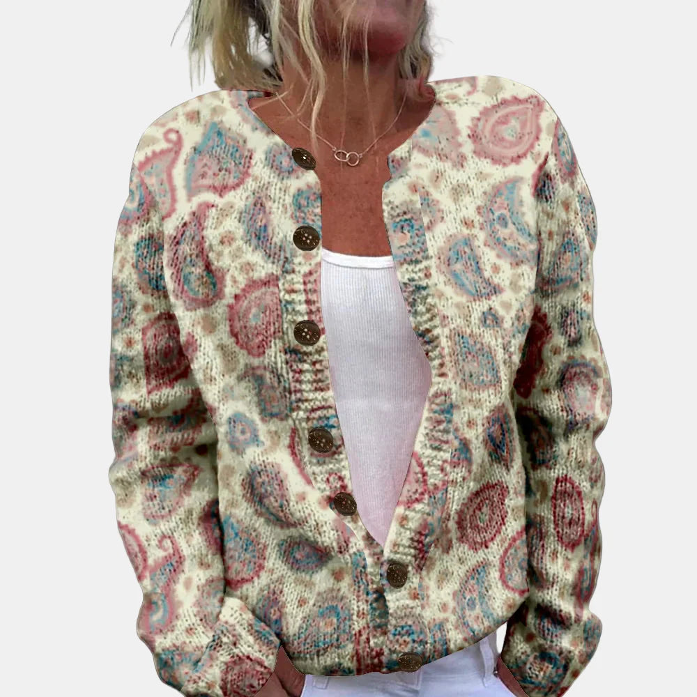 Lucia | Chic Grafisk Cardigan