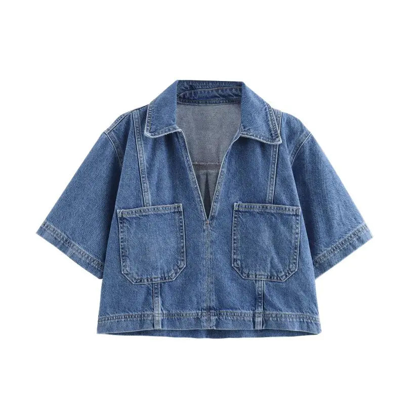 Pernille | V-Hals Denim Sett