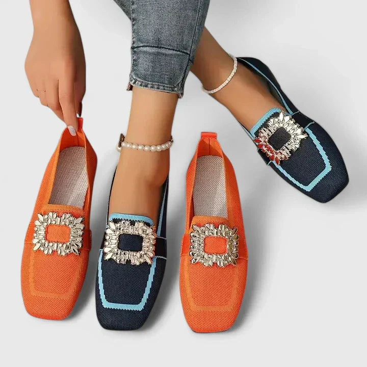 Audruna | Loafers med Dekorativ Spenne