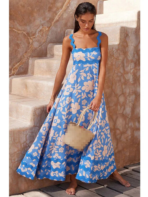 Solana - Elegant Blomster Maxi Kjole