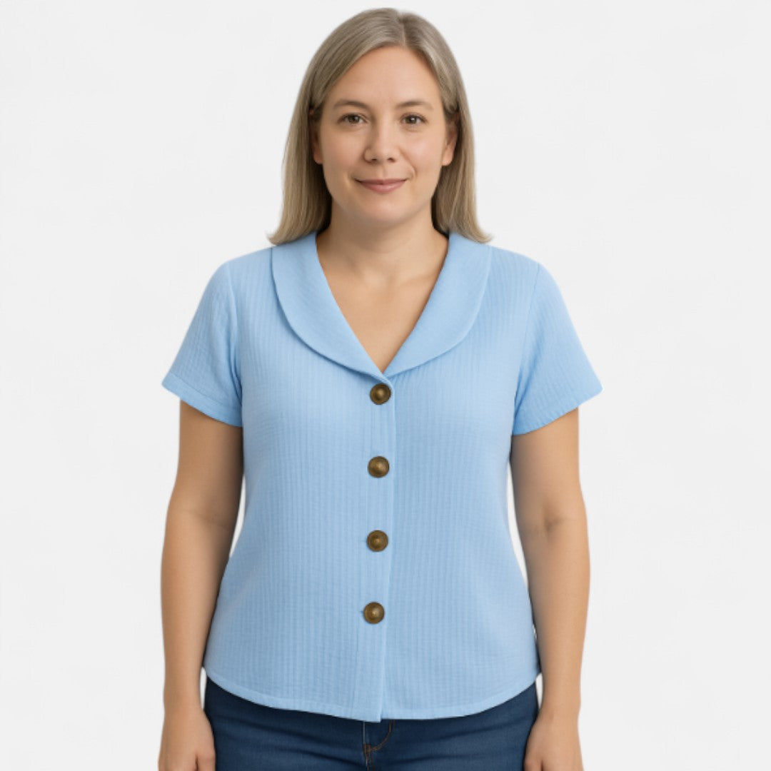 Birit™ | Stilig Knappebluse