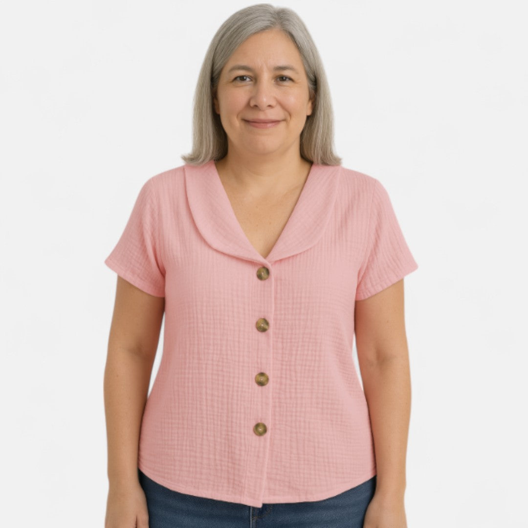 Birit™ | Stilig Knappebluse
