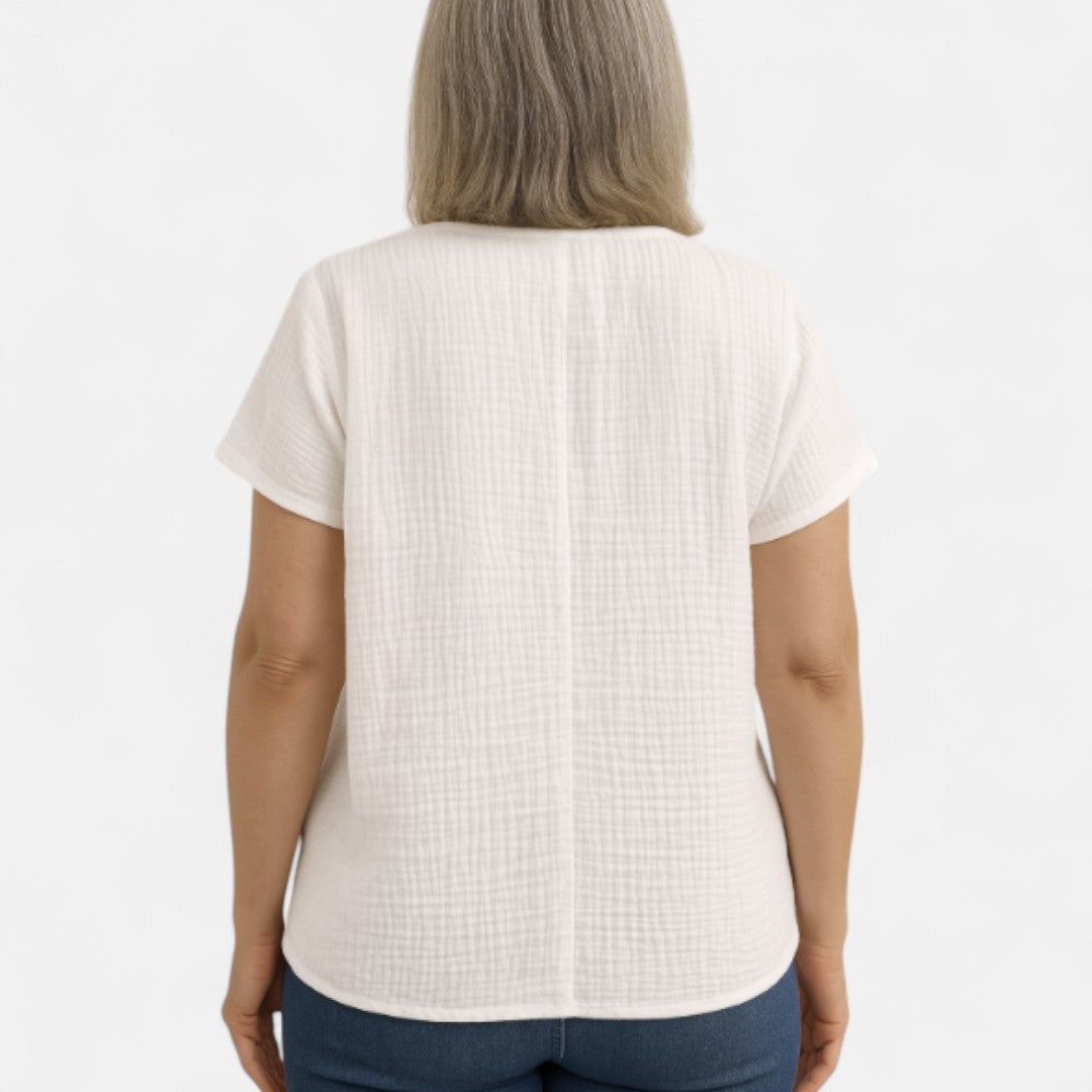 Birit™ | Stilig Knappebluse