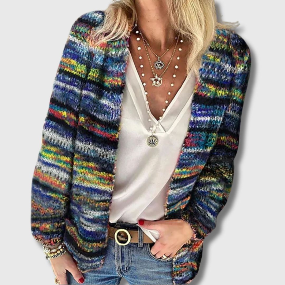 Alva | Kort Cardigan med Belte og Knapper