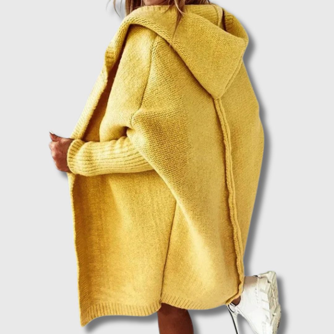 Sunniva | Lang Cardigan med Hette