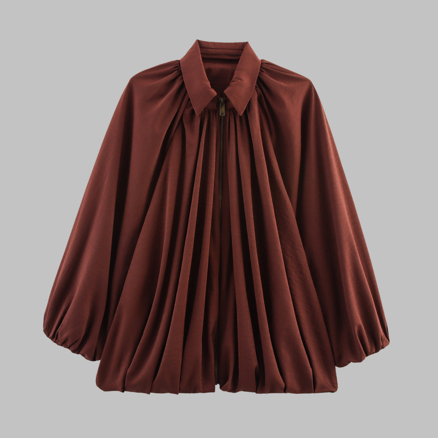 Finhild | Elegant Bluse med Drapert Design