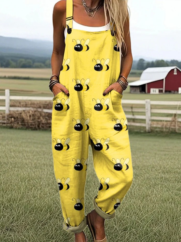 SAVANNAH – ENKEL BLOMSTRET AVSLAPPET JUMPSUIT