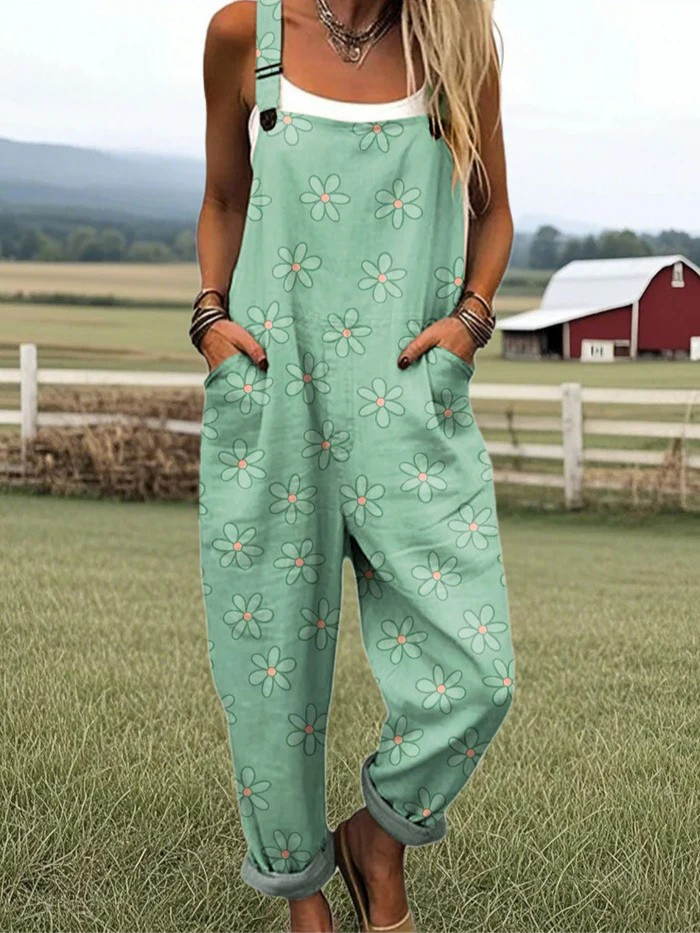 ANESSA – BLOMSTRET FLOW VID BUKSE JUMPSUIT
